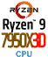 CPU Ryzen 9 7950X3D yX3Dz